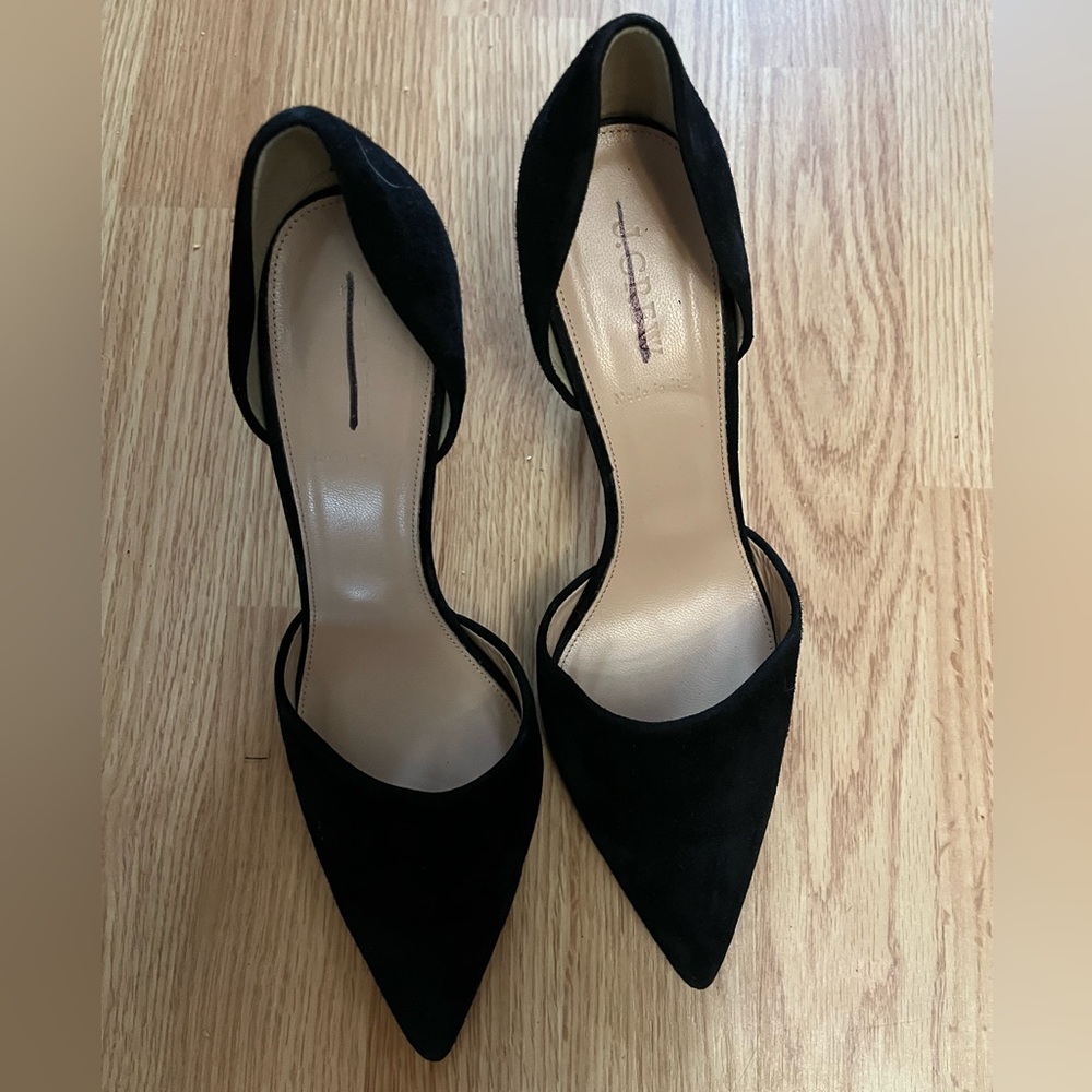 J crew Black Lucie Swaude Pumps size 9 1/2